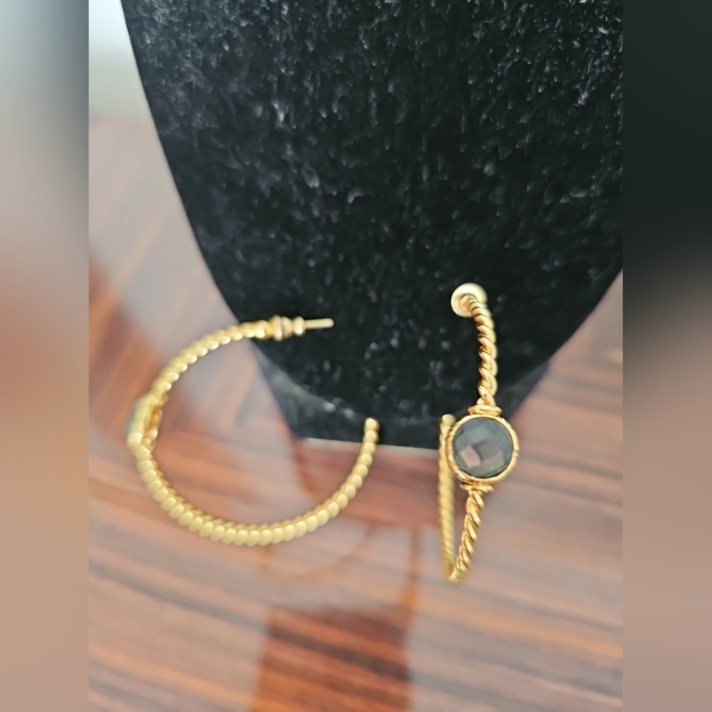 Kendra Scott 22K Gold Plated Loop Earrings.